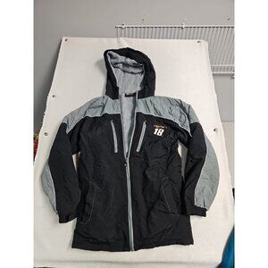Kyle Busch 18 Nascar Chase Authentic Full Zip Track Jacket size S Fleece Lined